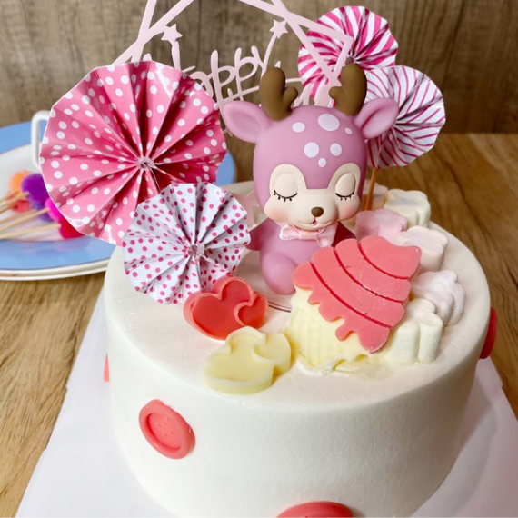 麋鹿妹妹寶寶造型蛋糕-永和蛋糕-中和蛋糕