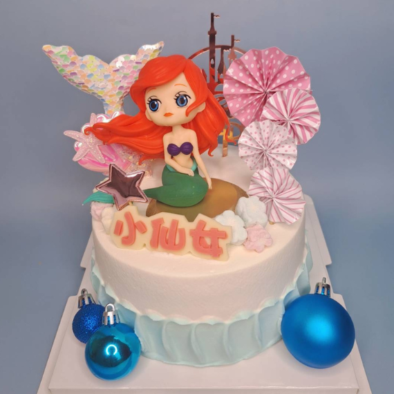 小美人魚生日蛋糕-公主蛋糕-永和蛋糕推薦-中和蛋糕推薦