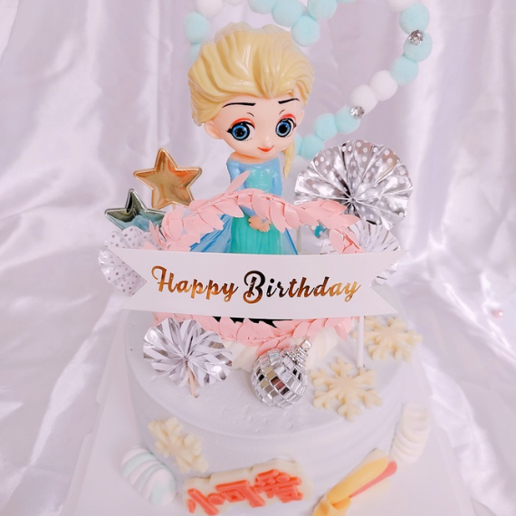 艾莎生日蛋糕-冰雪奇緣蛋糕-Elsa造型蛋糕-永和蛋糕推薦-中和蛋糕推薦