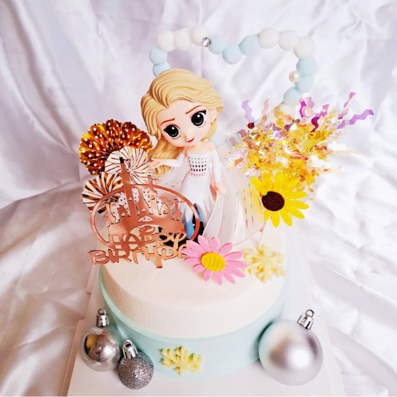 艾莎生日蛋糕-冰雪奇緣蛋糕-Elsa蛋糕-永和蛋糕推薦-中和蛋糕推薦