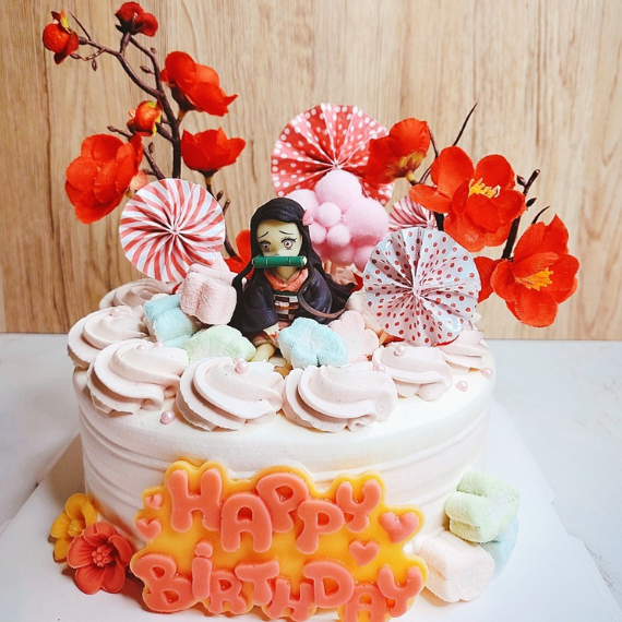彌豆子造型蛋糕-鬼滅之刃蛋糕-永和生日蛋糕-中和生日蛋糕