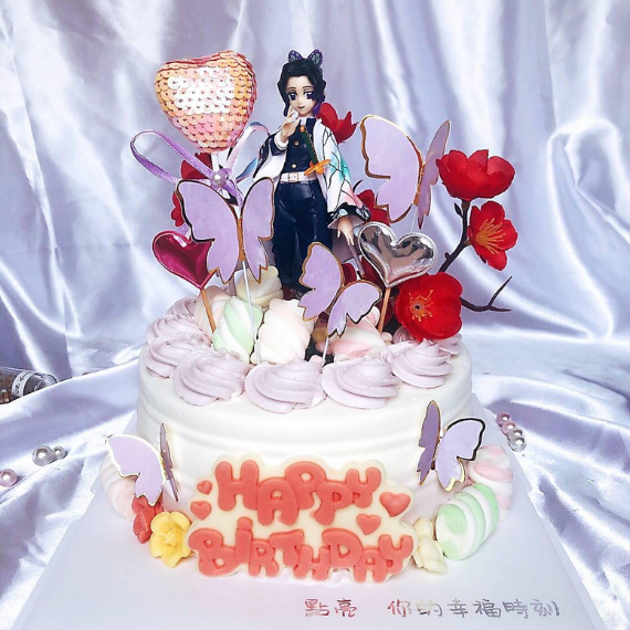 蝴蝶忍生日蛋糕-鬼滅之刃蛋糕-永和生日蛋糕-中和生日蛋糕