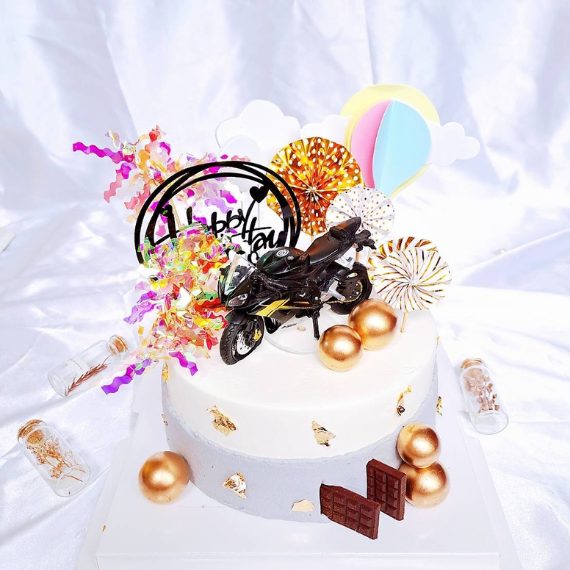 摩托車生日蛋糕-車車生日蛋糕-永和蛋糕推薦-中和生日蛋糕