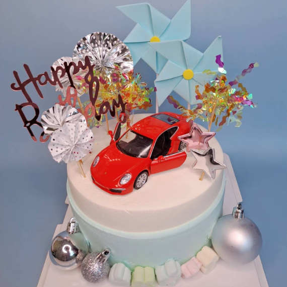保時捷生日蛋糕-永和生日蛋糕推薦-中和生日蛋糕推薦-車車蛋糕