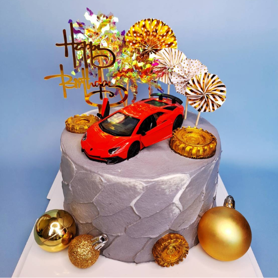 藍寶堅尼生日蛋糕-永和生日蛋糕推薦-中和生日蛋糕推薦-車車蛋糕