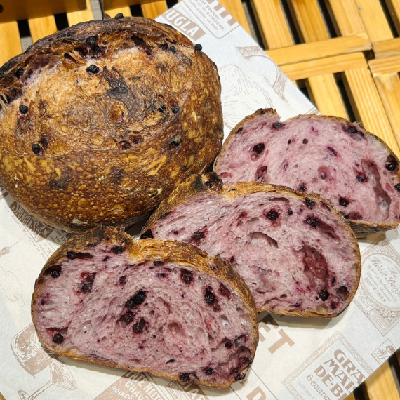 酸種麵包-無糖無油麵包-裸麥酸種-藍莓麵包