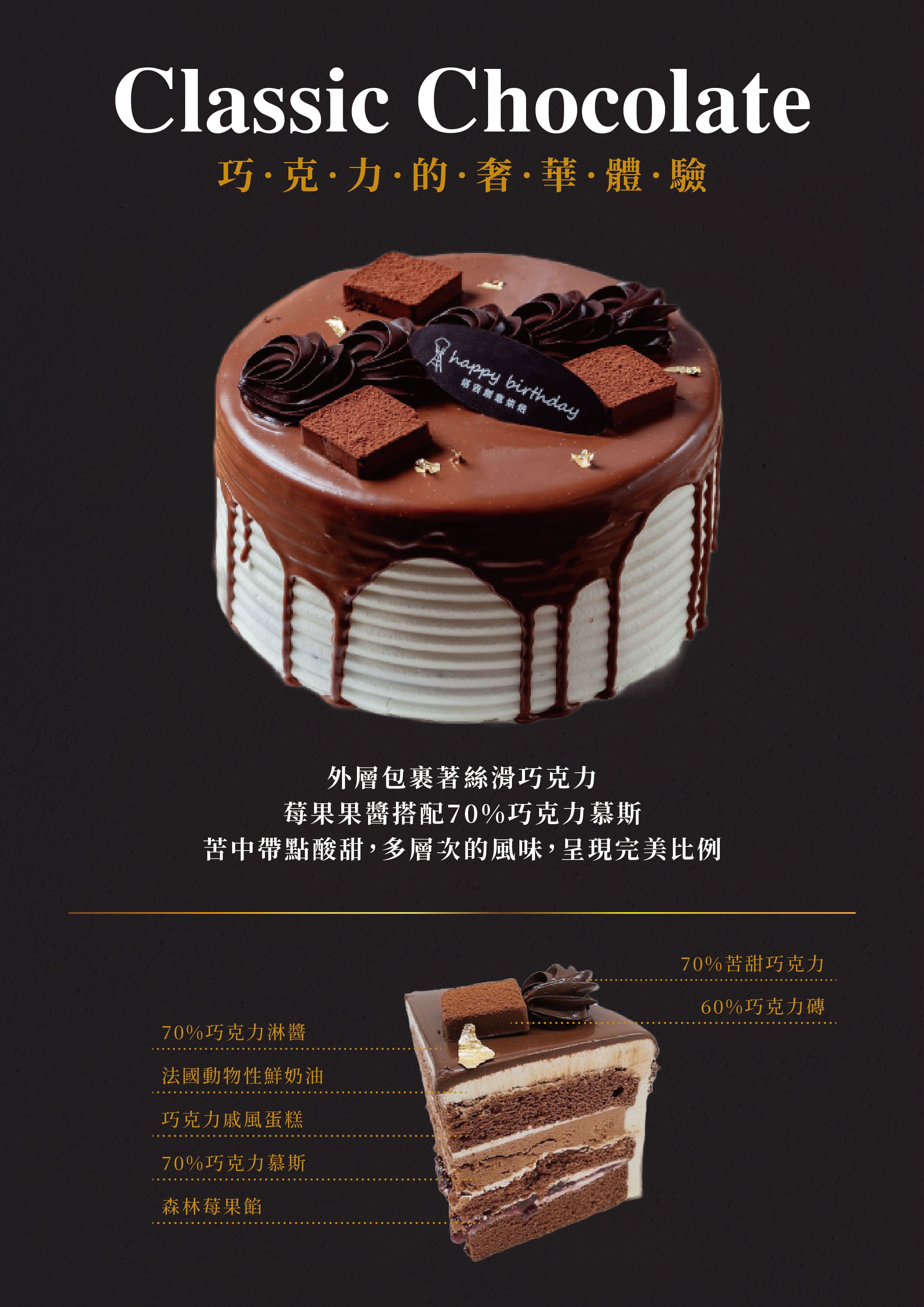 黑森林巧克力蛋糕-巧克力生日蛋糕-永和蛋糕推薦-中和蛋糕推薦